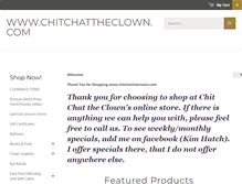 Tablet Screenshot of chitchattheclown.com